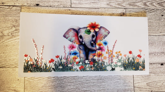 Elephant & Flowers